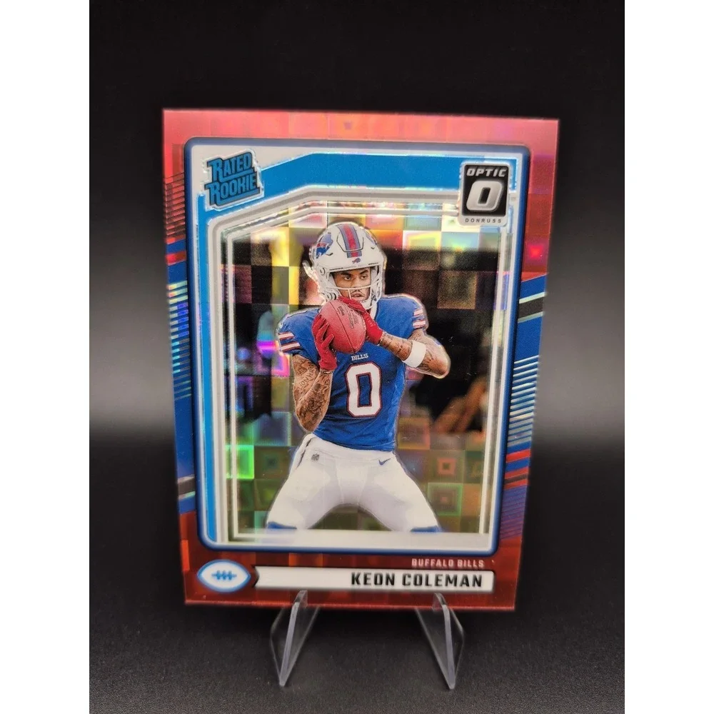 2024 Donruss Optic Rated Rookie Keon Coleman #358 Preview Red Pandora (RC) Bills